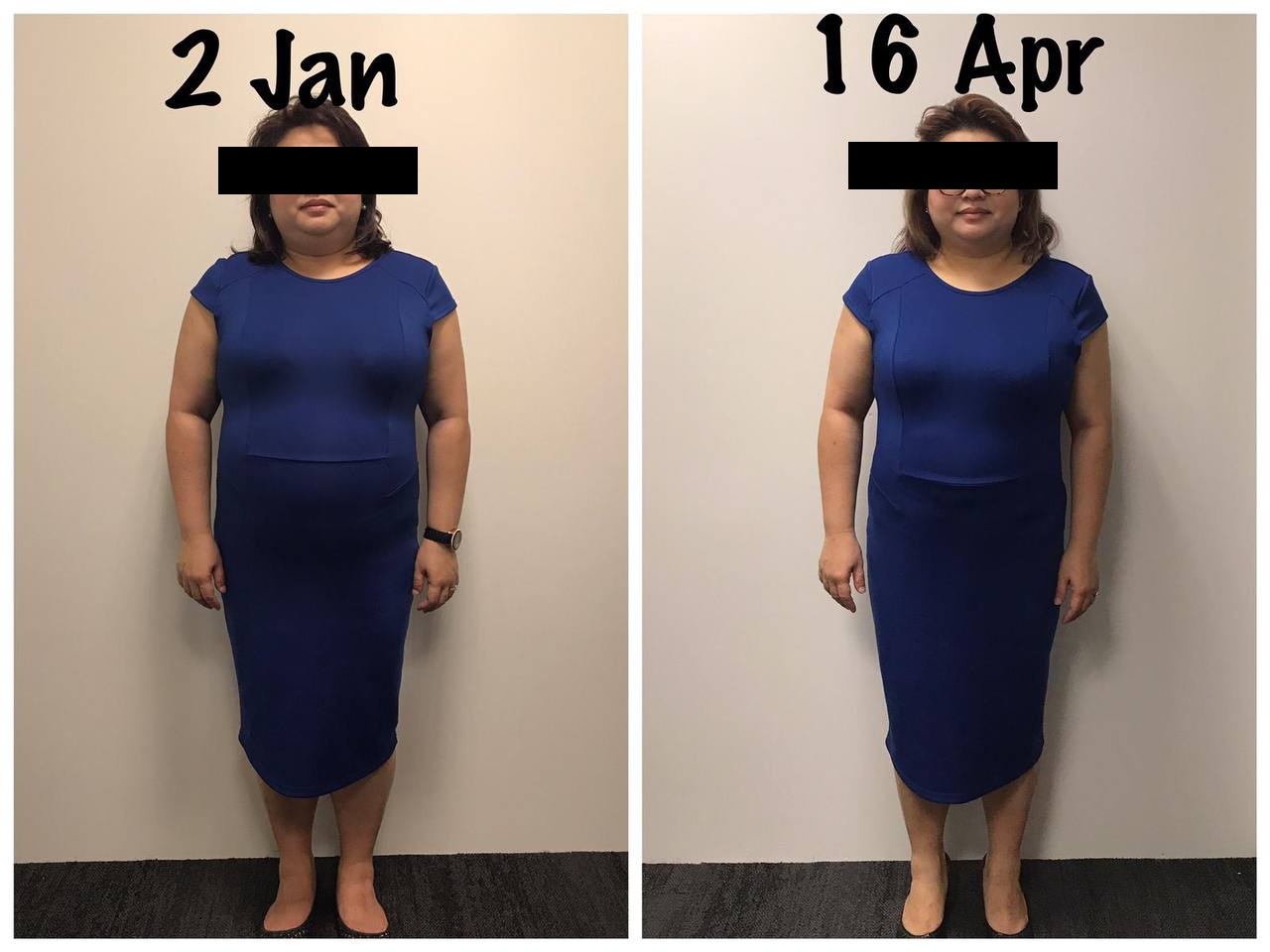 Client body recomposition transformation — 15 weeks with AXIS PT